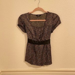 Express Ladies Blouse size XS Animal Print